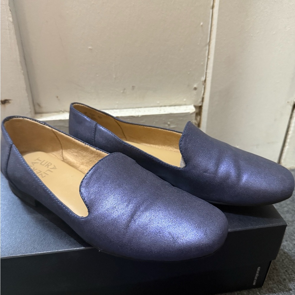 Naturalizer Blue Flats Elegant Loafers